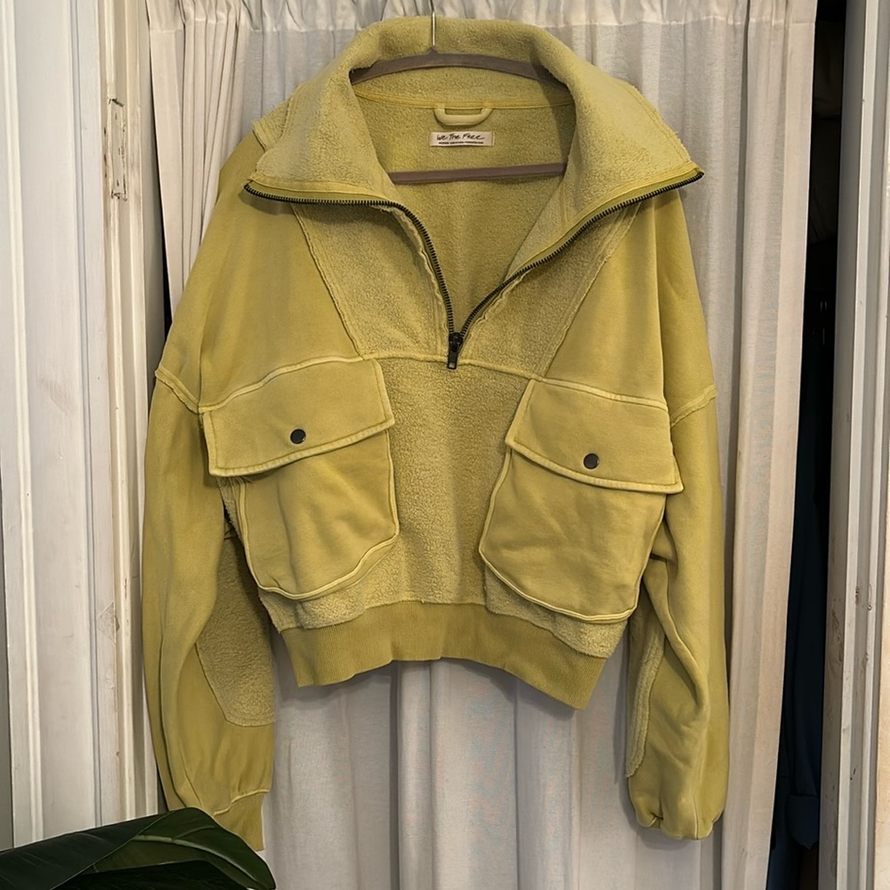 NWT! ✨ Free People Fleece Quarter Zip